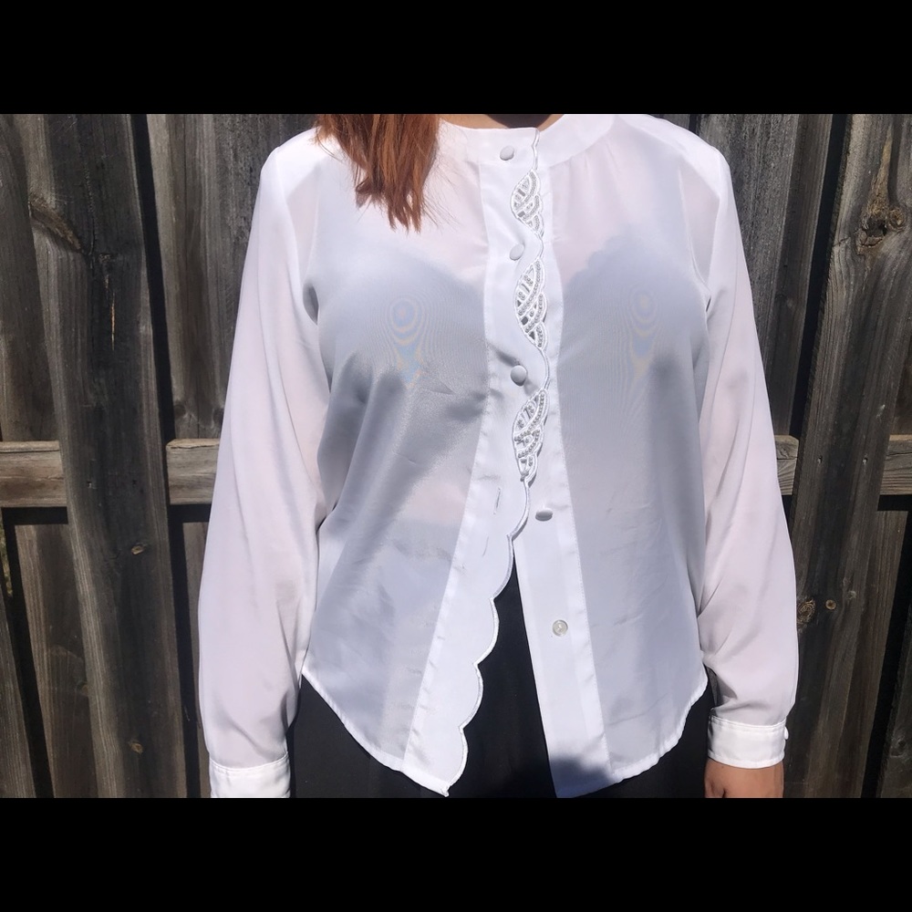 Vintage white button down